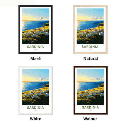 Sardinia Travel Poster - Under the Sardinian Sun