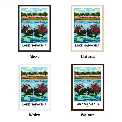 Lake Naivasha Travel Poster - Africa's Gem