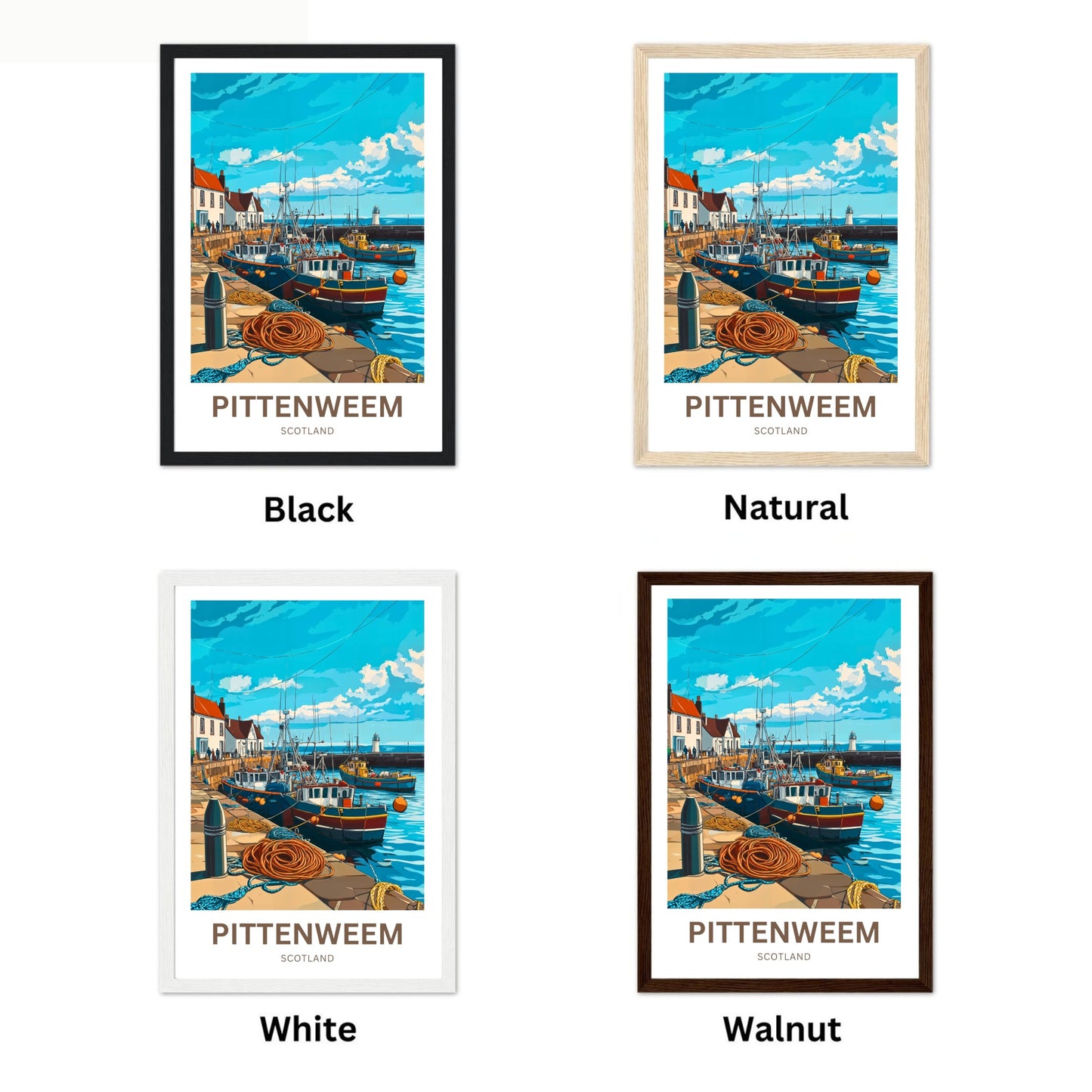Pittenweem Travel Poster - Where Art Meets the Sea