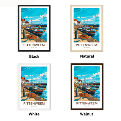Pittenweem Travel Poster - Where Art Meets the Sea