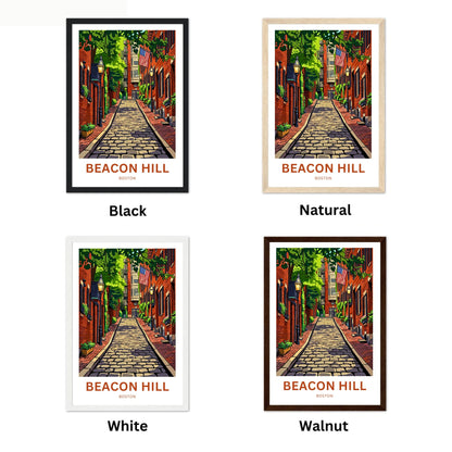 Beacon Hill Travel Poster -  Cobblestone Charm