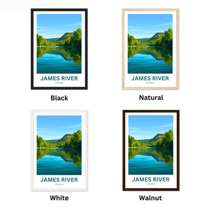 James River Travel Poster