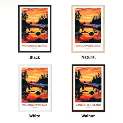 Vancouver Island Travel Poster - The Sunset Wilderness Beyond