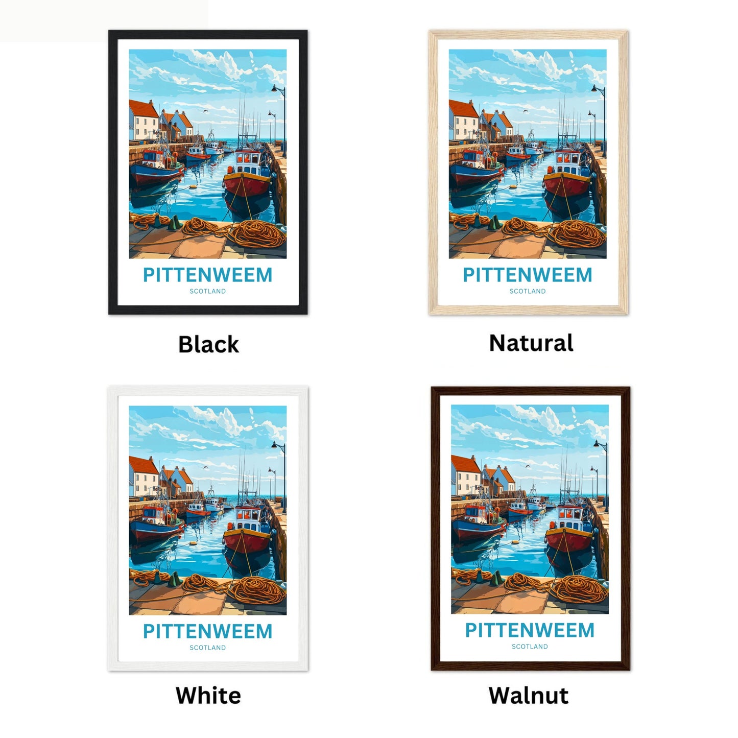 Pittenweem Travel Poster - Fishermen’s Haven