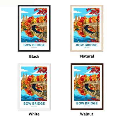 Bow Bridge  Travel Poster - Central Park Elegance