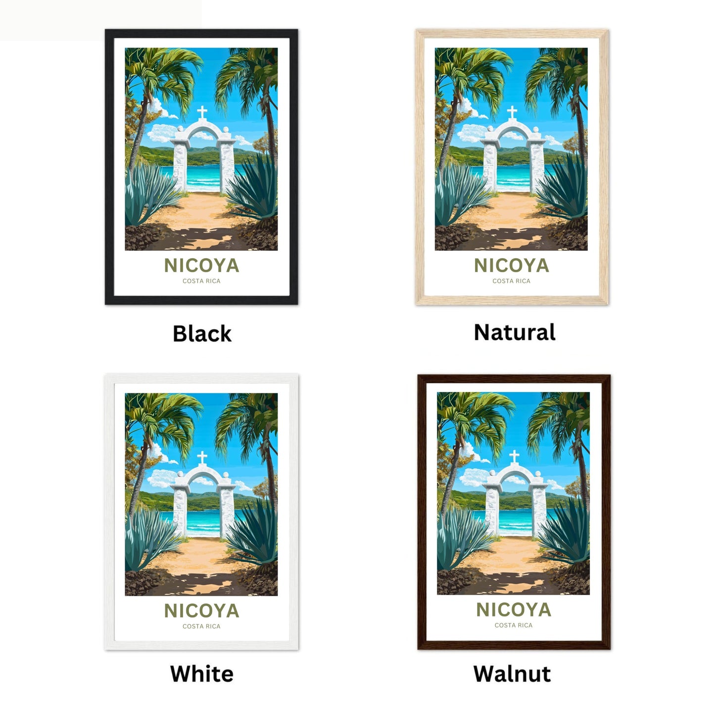 Nicoya, Costa Rica Travel Poster  - Pathway to Paradise