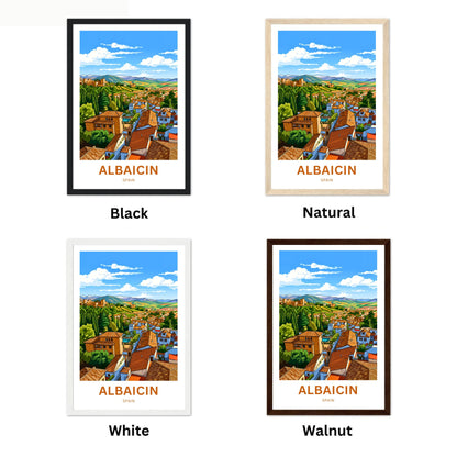 Albaicín Travel Poster - Charming District View