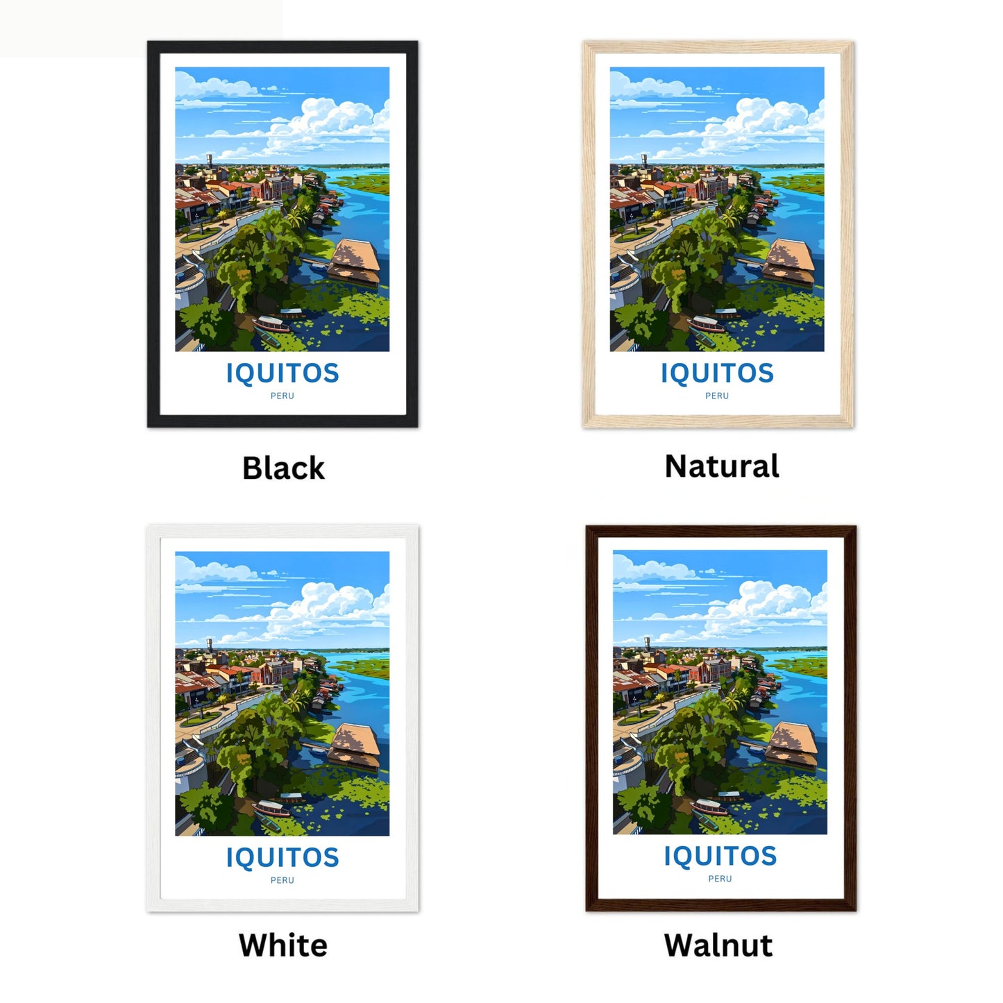 Iquitos Travel Poster -  Biodiversity and Culture
