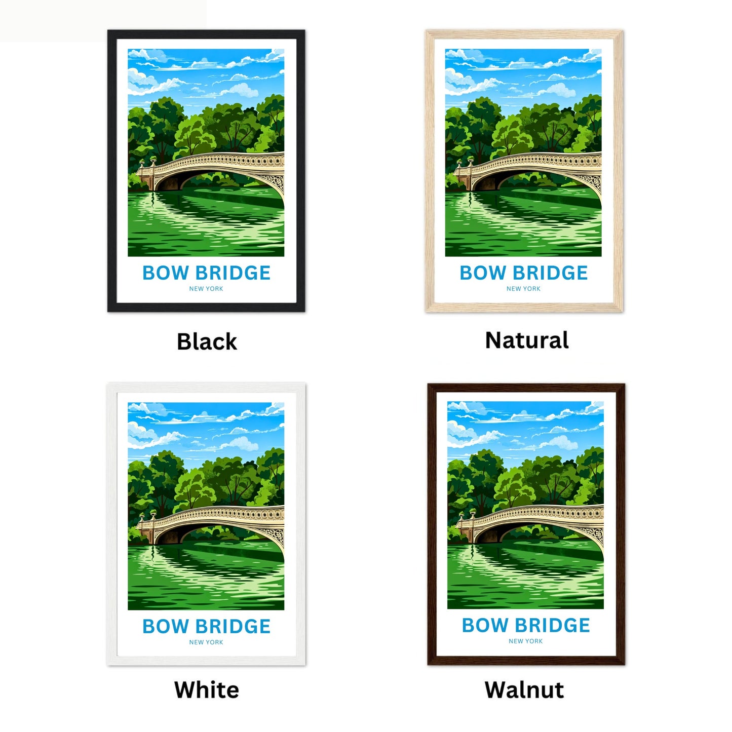 Bow Bridge  Travel Poster - New York