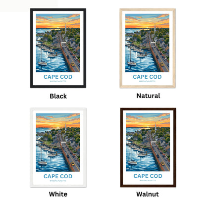 Cape Cod Travel Poster - Coastal Charm
