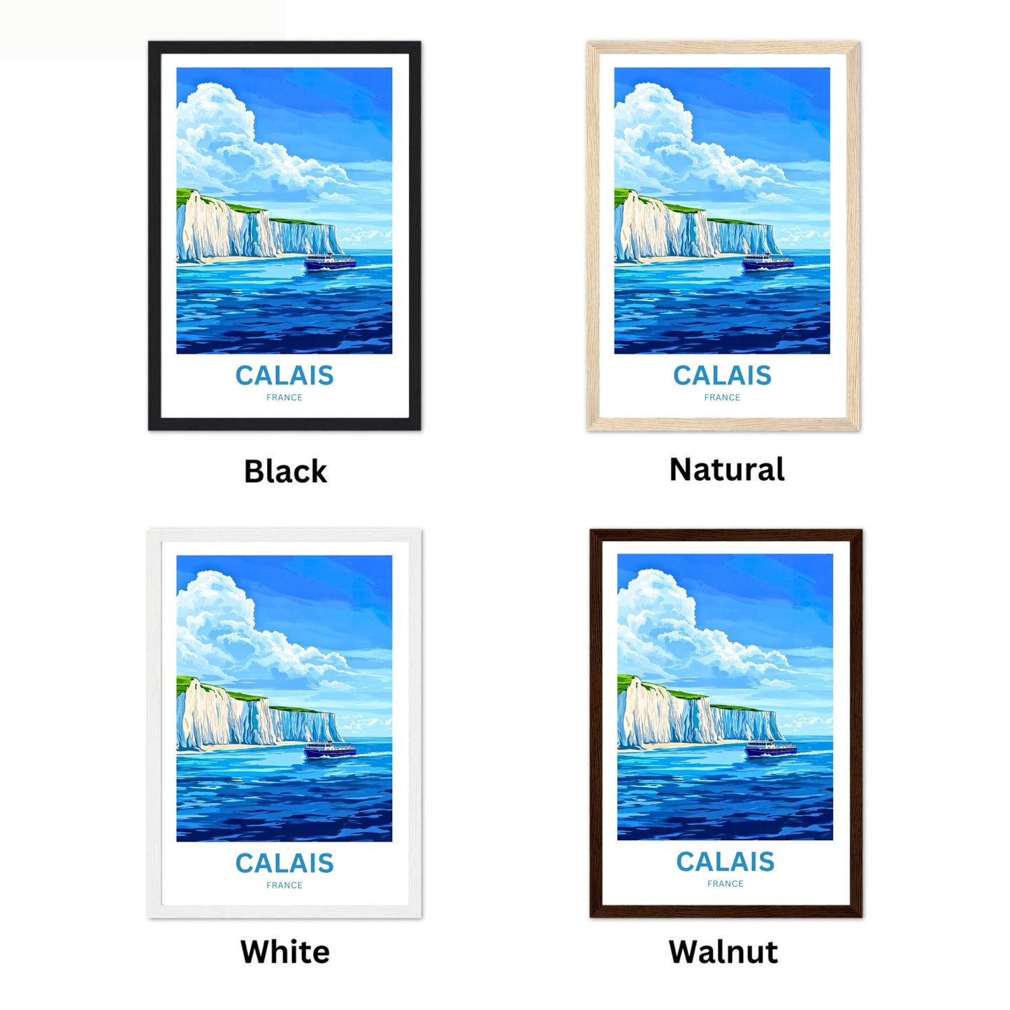 Calais Travel Poster - Sea Journey