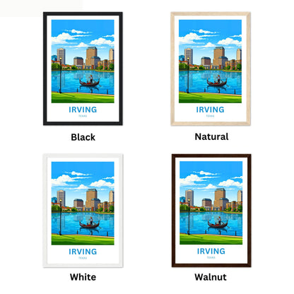 Las Colinas Irving, Texas Travel Poster - Waterfront