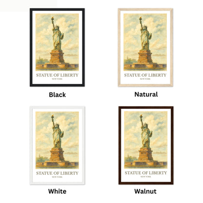 Statue of Liberty, Watercolor design poster, New York Print, Statue of Liberty Wall Art