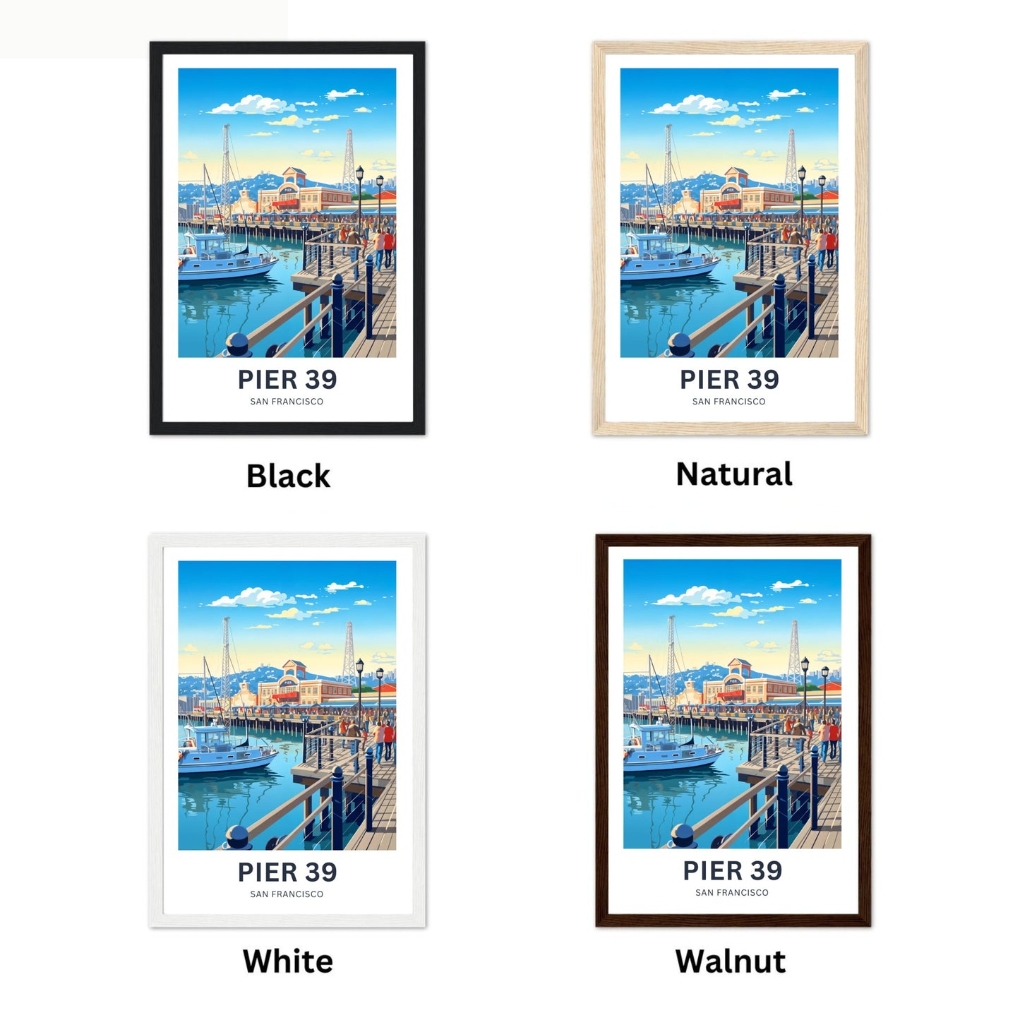 Pier 39 Travel Poster