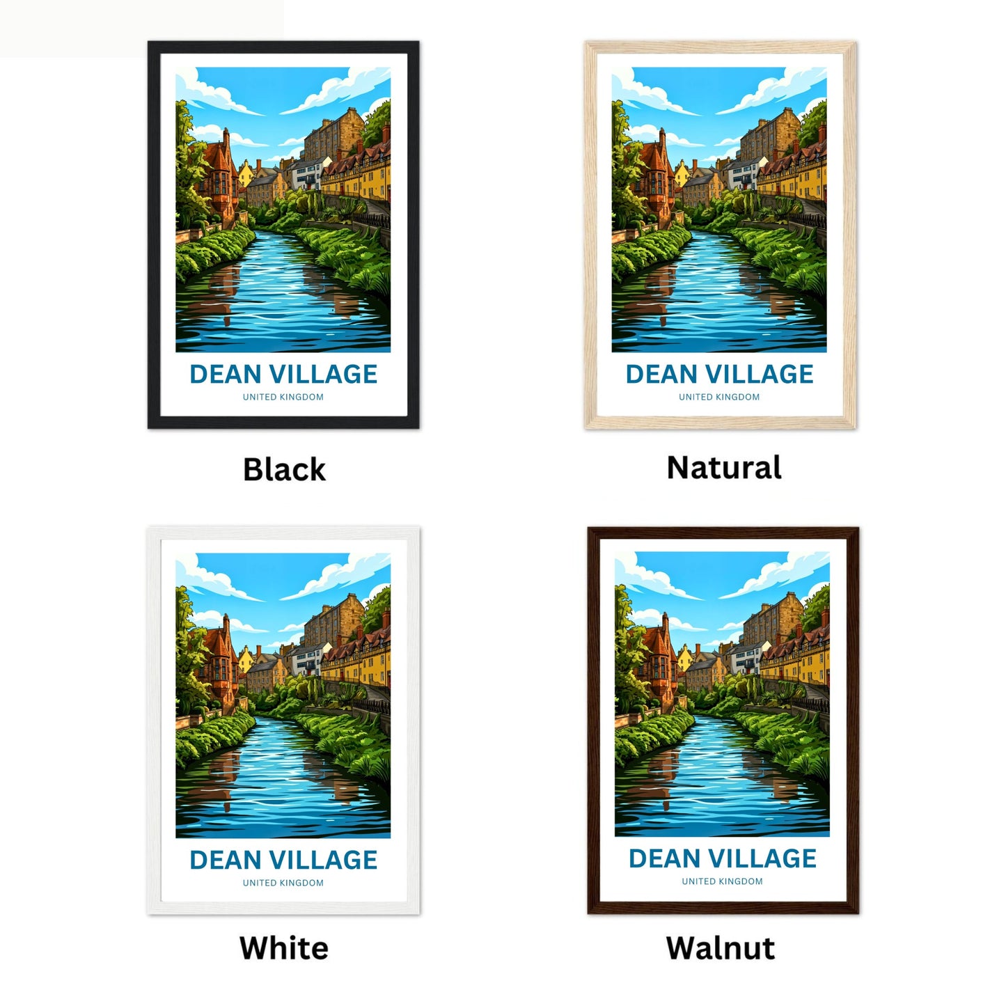Dean Village Travel Poster - Edinburgh’s Secret Gem