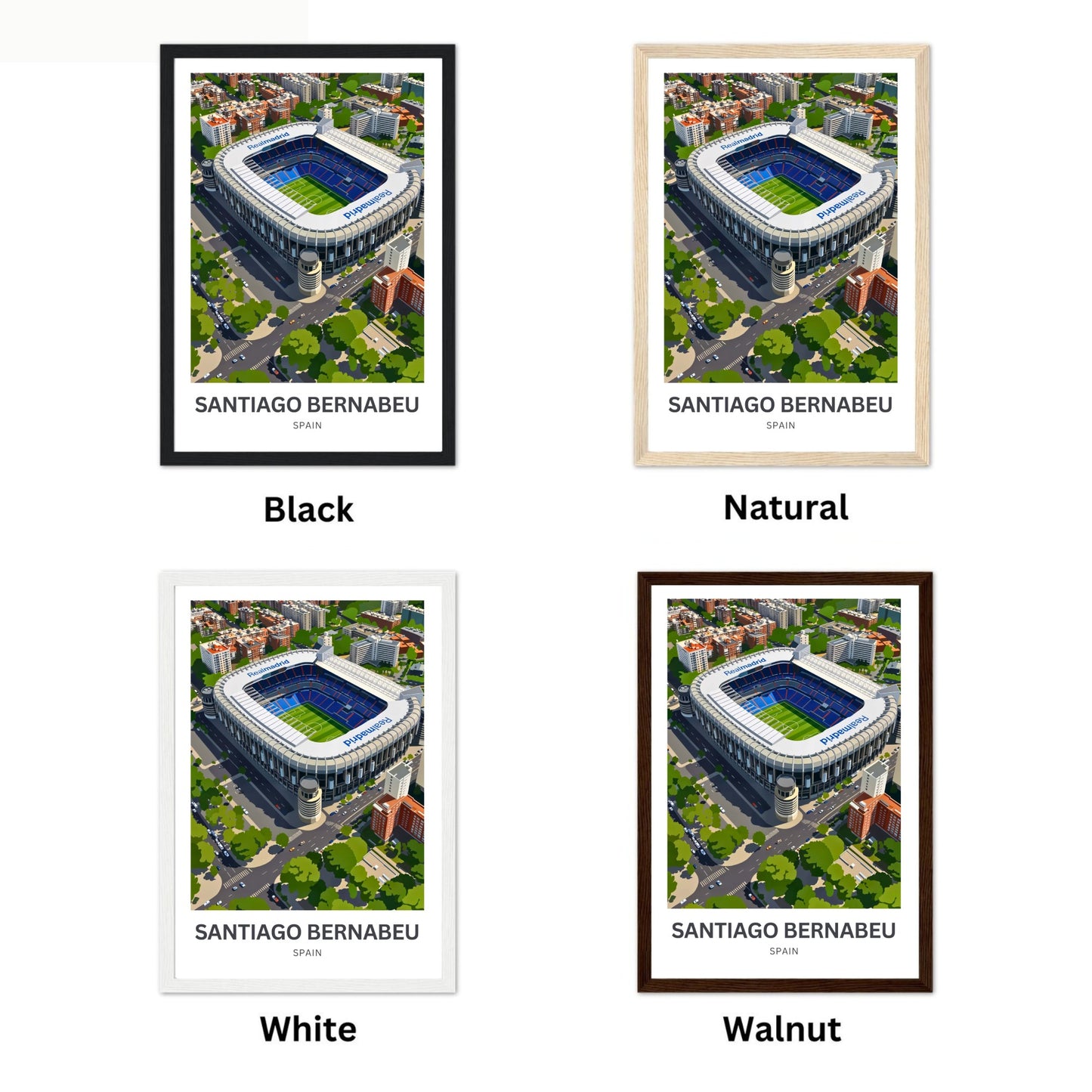 Santiago Bernabéu Stadium Travel Poster - Spain