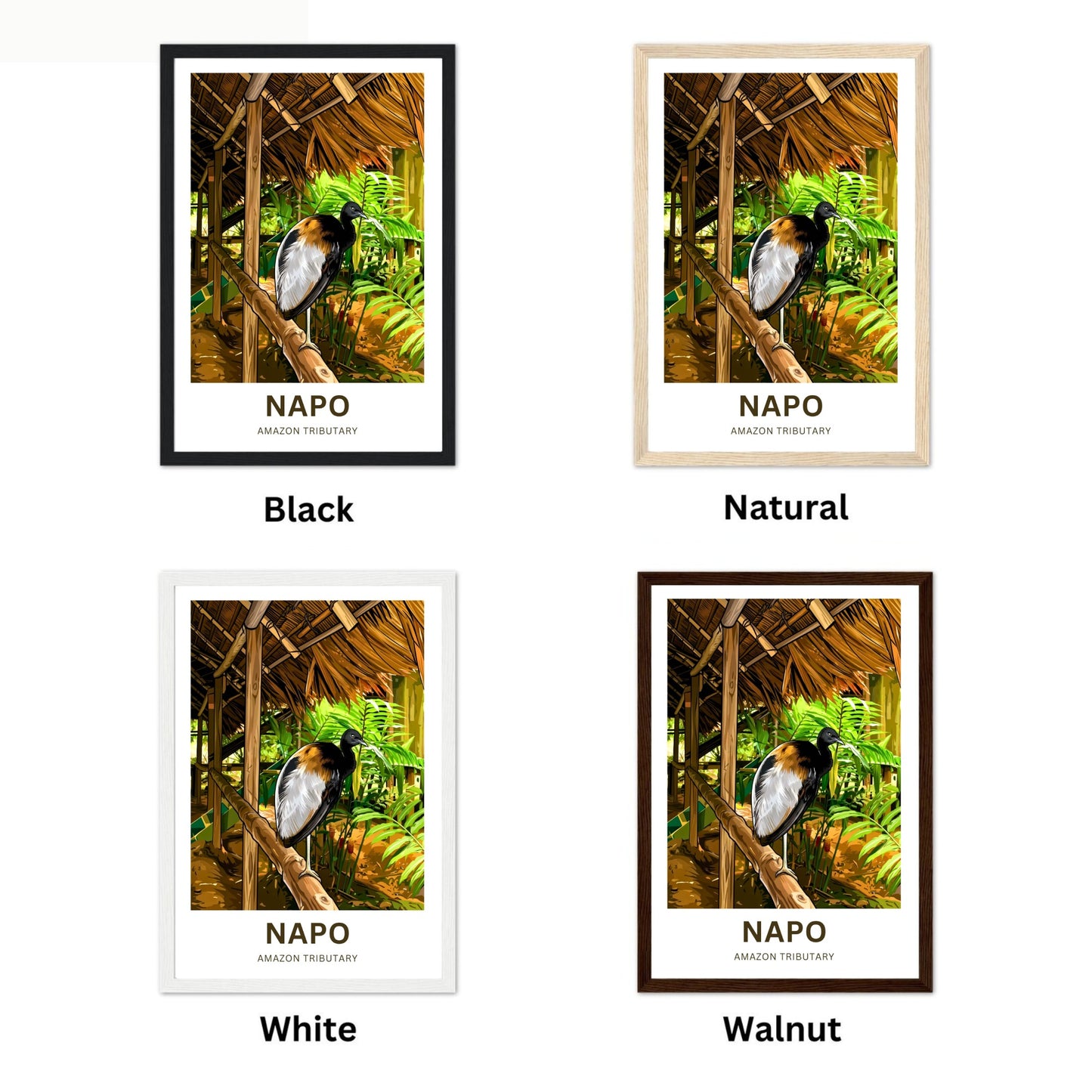 Napo River Travel Poster - Amazon Tributary Discovery