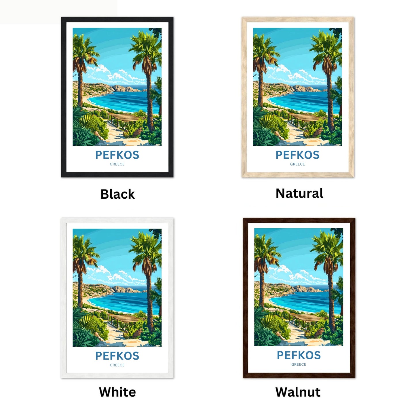 Pefkos Travel Poster - Holiday Dream