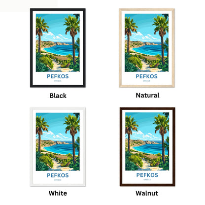 Pefkos Travel Poster - Holiday Dream