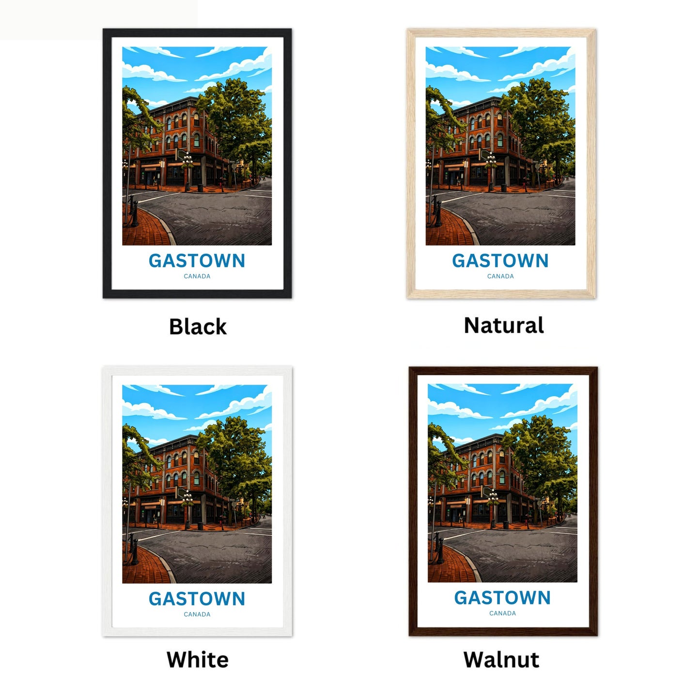 Gastown Travel Poster - Serene Street