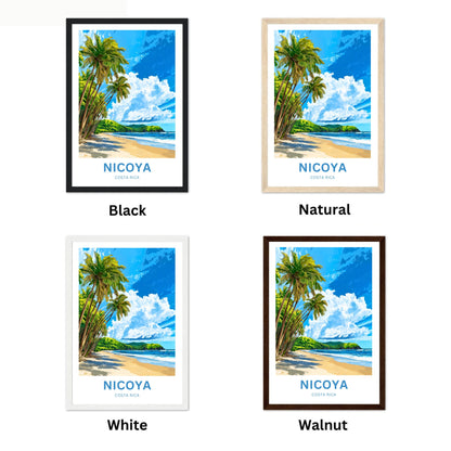Nicoya Peninsula Travel Poster  - Costa Rica Breathtaking Beach