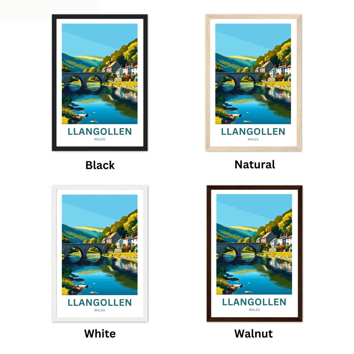 Llangollen Travel Poster - North Wales