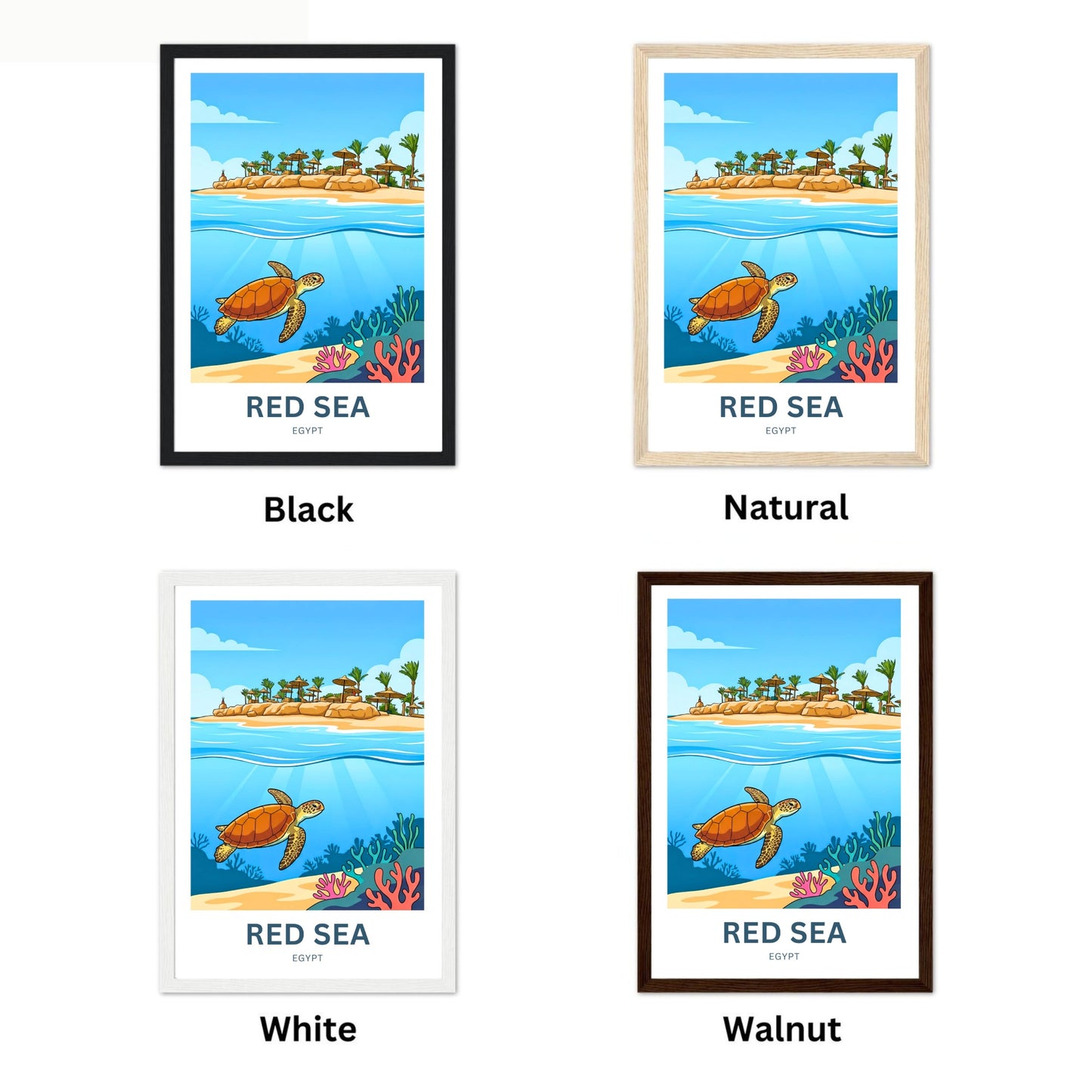 Red Sea Travel Poster - Egypt