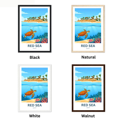 Red Sea Travel Poster - Egypt