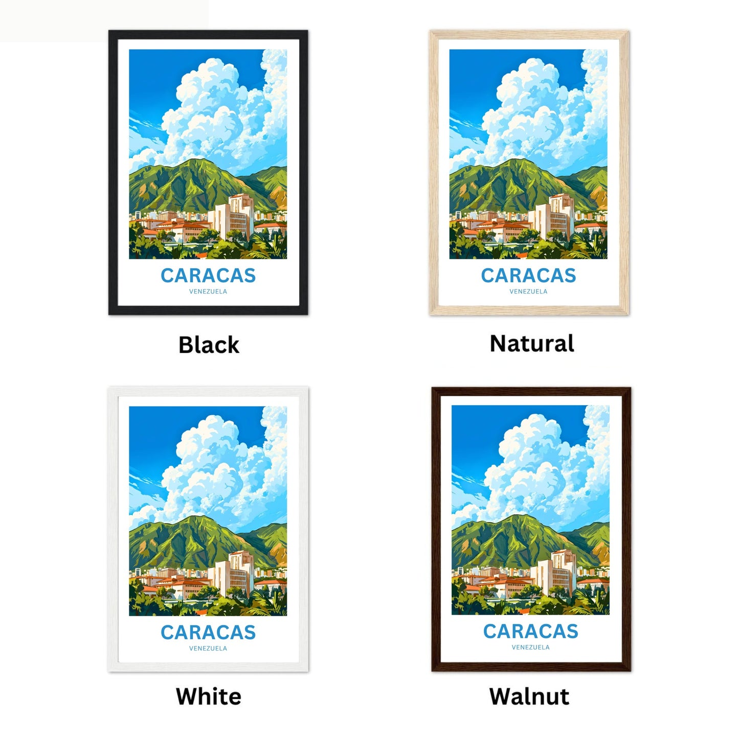 Caracas Travel Poster - Venezuela