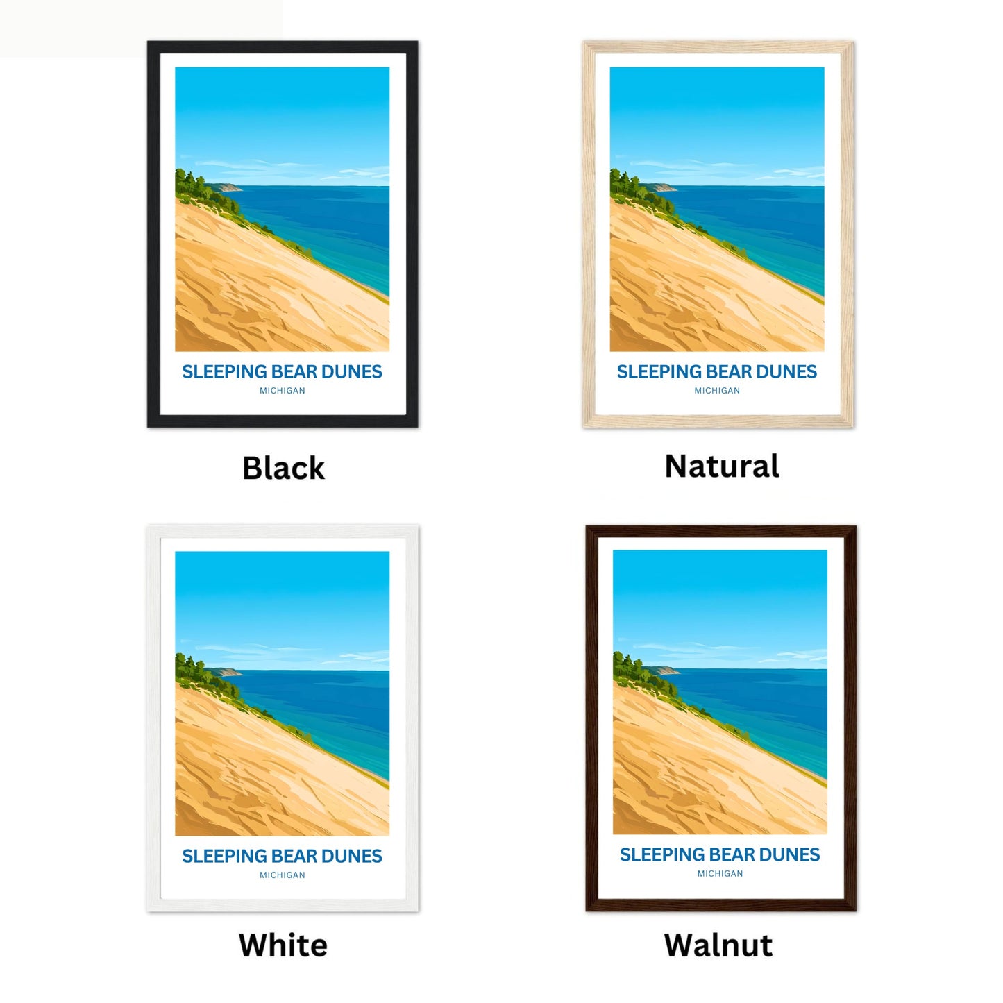 Sleeping Bear Dunes Travel Poster