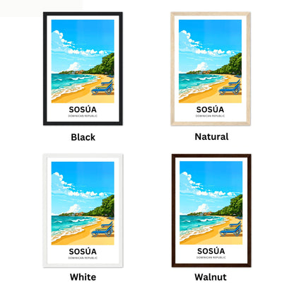Sosúa Travel Poster - Relaxing Beach
