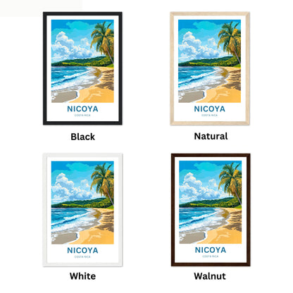 Nicoya Travel Poster  - Costa Rica Beach