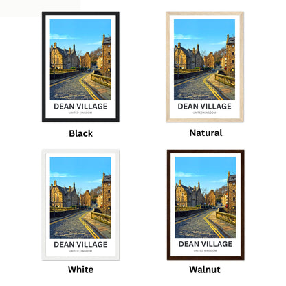 Dean Village Travel Poster - Peaceful Scotland Living