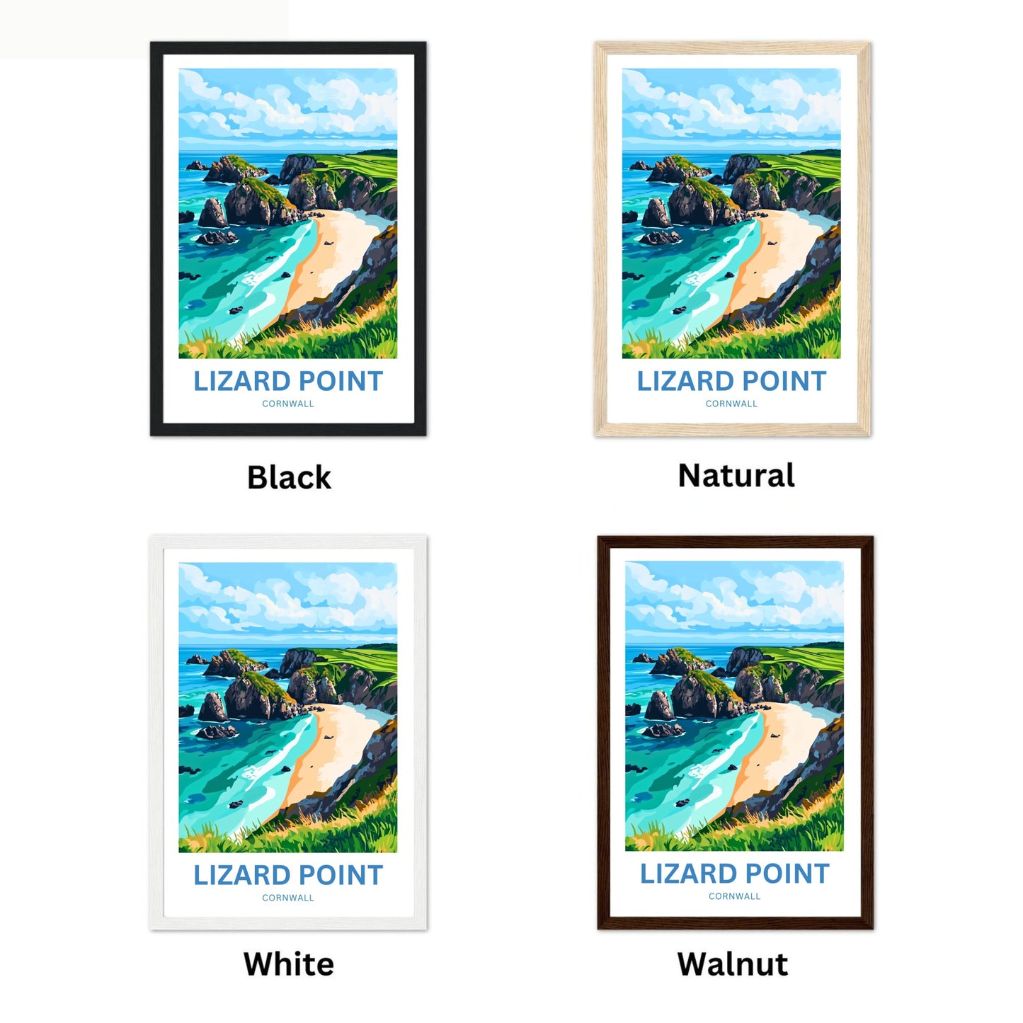 Lizard Point Travel Poster - Coastal Beauty
