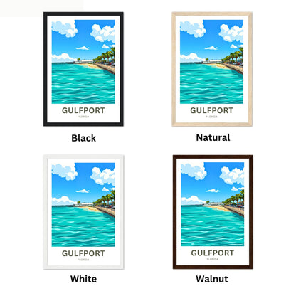 Gulfport, Florida Travel Poster - Coastal Living