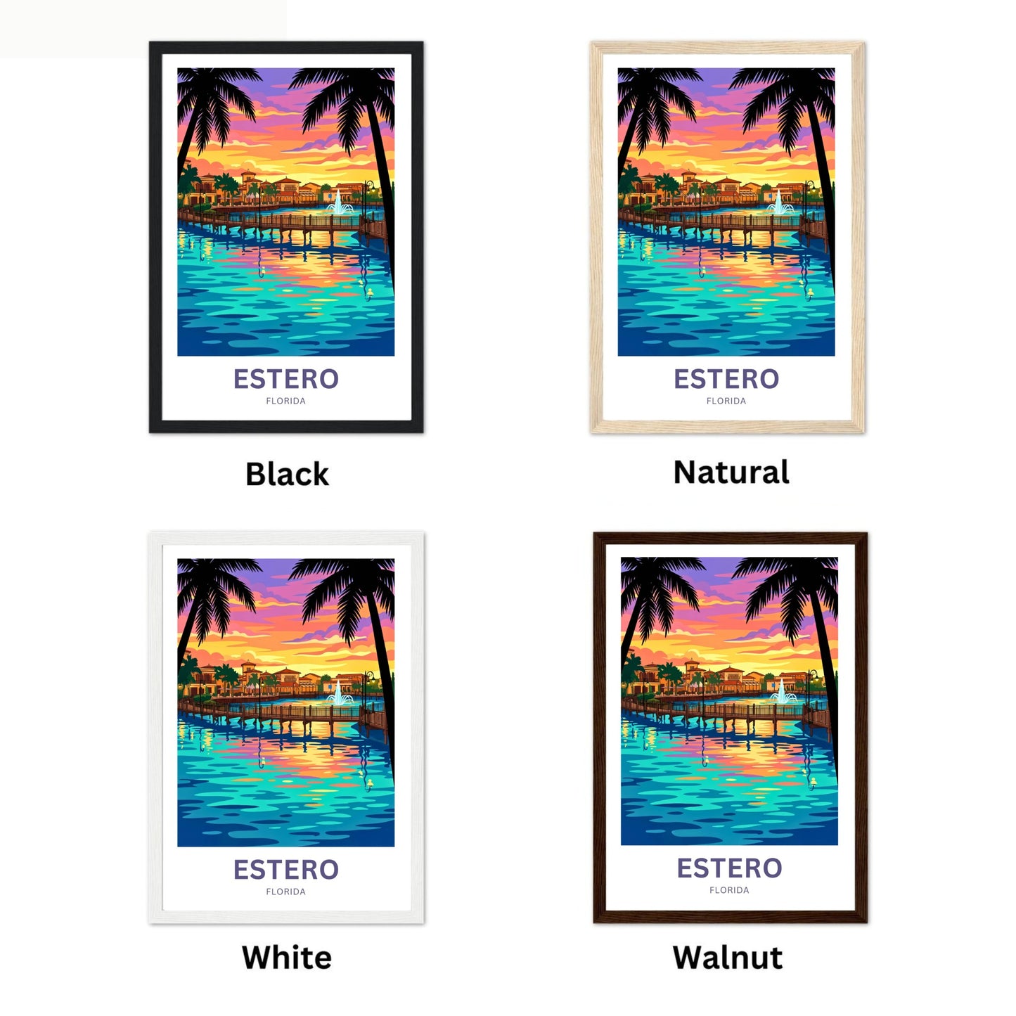 Estero Travel Poster - Coastal Living