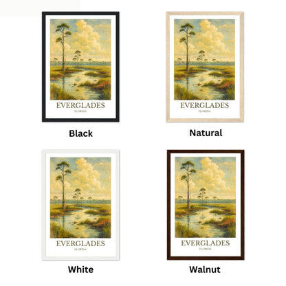 Everglades, Watercolor design poster, Florida Print, Everglades Wall Art