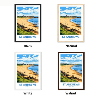 St. Andrews Travel Poster - Jewel of the Fife Coast