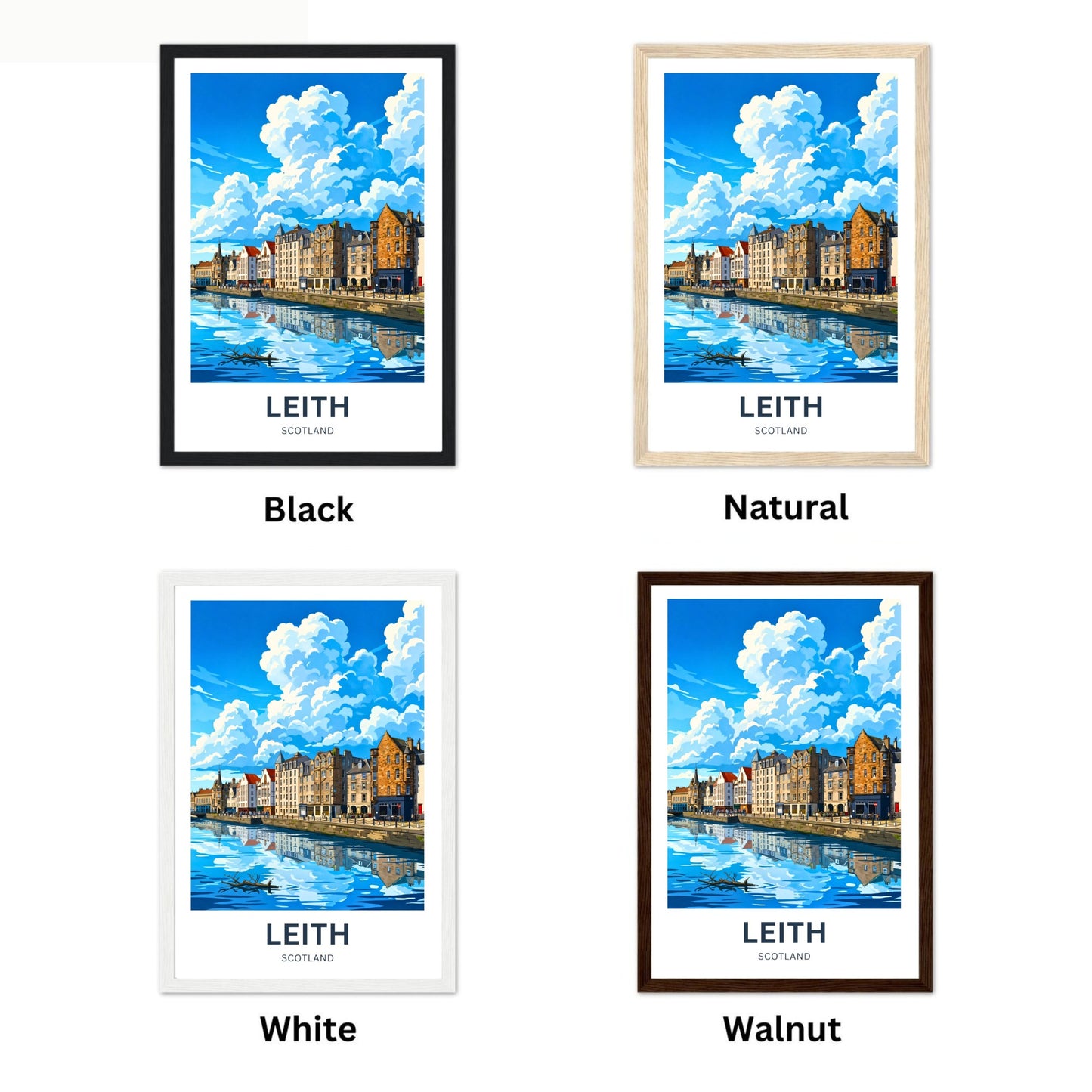 Leith Travel Poster - Vibrant Harbor