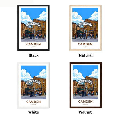 Camden Market Travel Poster
