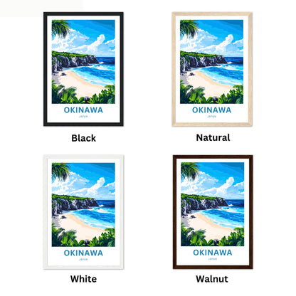 Okinawa Beach Travel Poster  - Japan