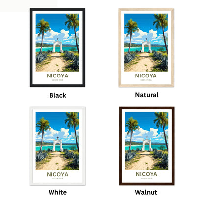 Nicoya, Costa Rica Travel Poster  - Gateway to the sea