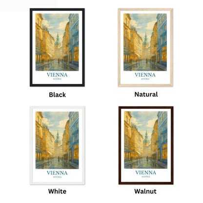 Vienna, Watercolor design poster, Austria Print, Vienna Wall Art