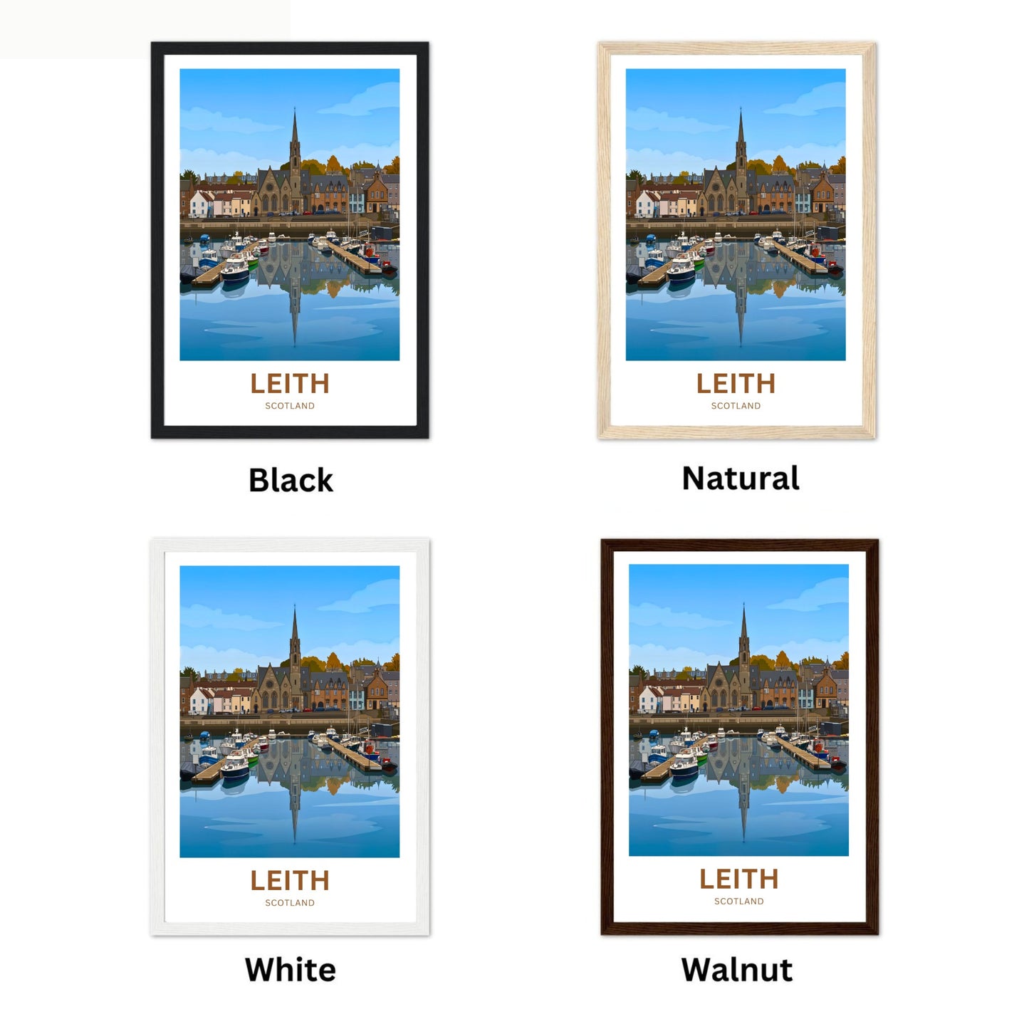 Leith, Waterfront Travel Poster