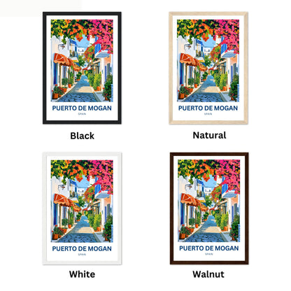 Puerto de Mogán Travel Poster - Sunshine & Bougainvillea