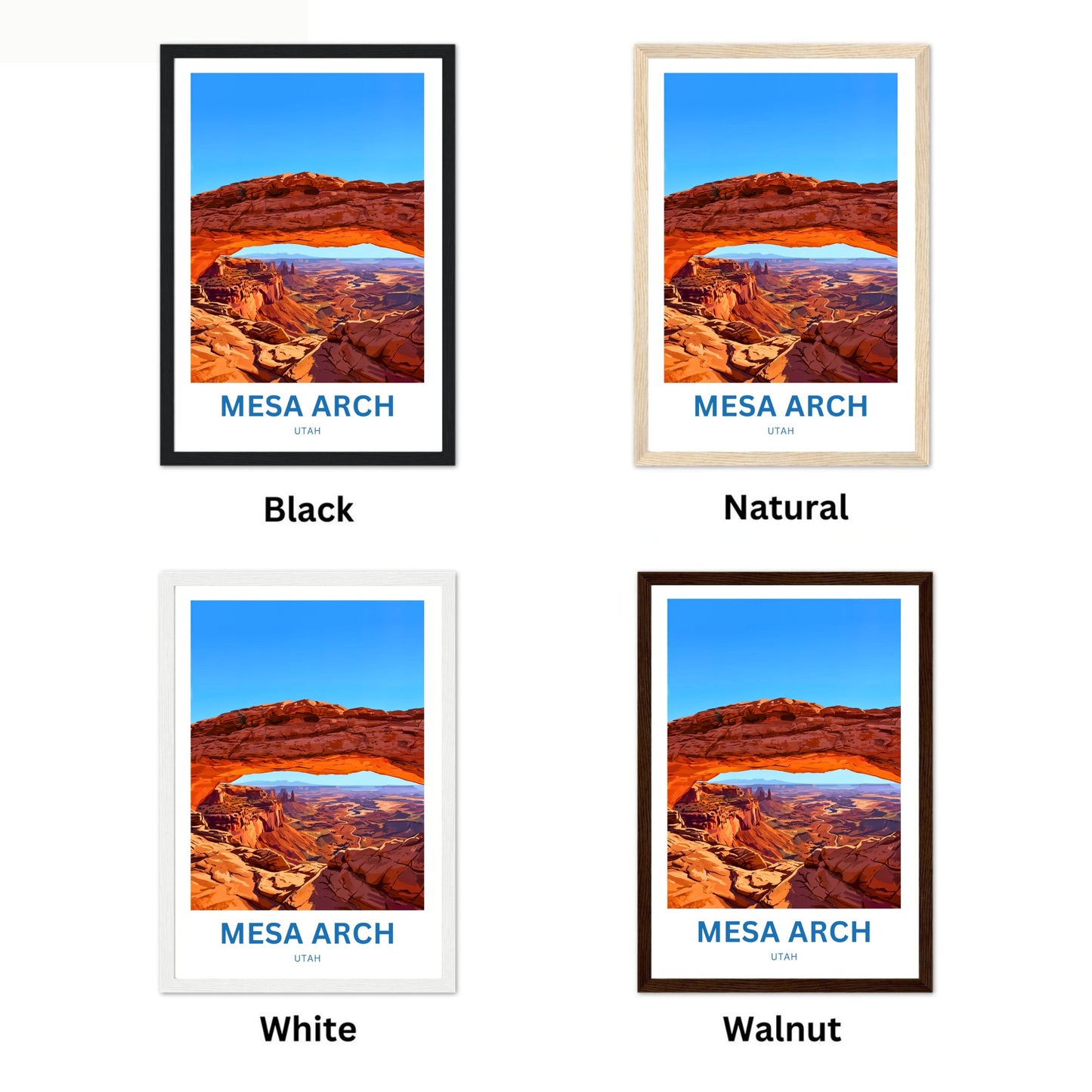 Mesa Arch Travel Poster -   Breathtaking View