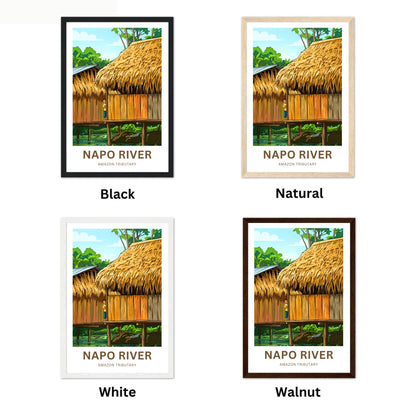 Napo River Travel Poster - Living