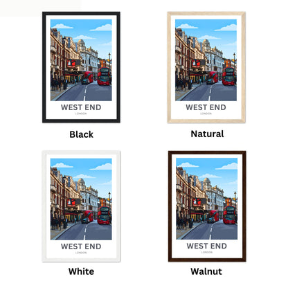 West End Travel Poster - Street, London