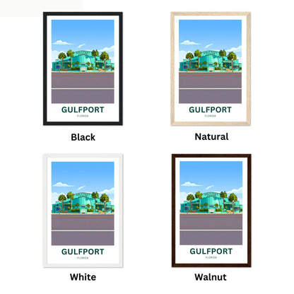 Gulfport, Florida Travel Poster - Casino
