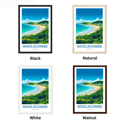 Woolacombe Travel Poster - Seaside Life